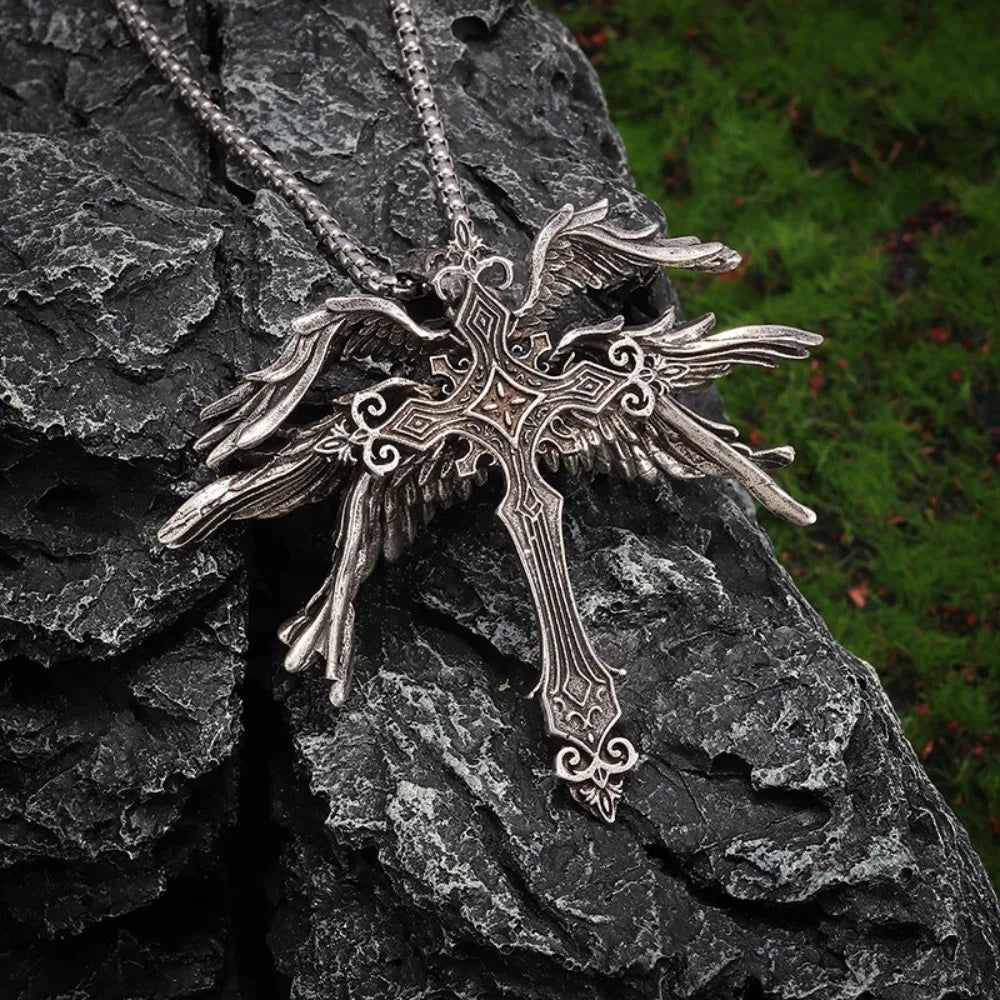 Wings Cross Necklace