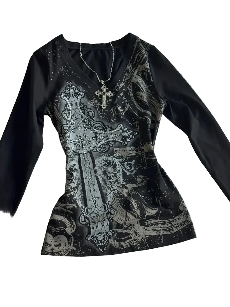 Black Printed Shirt