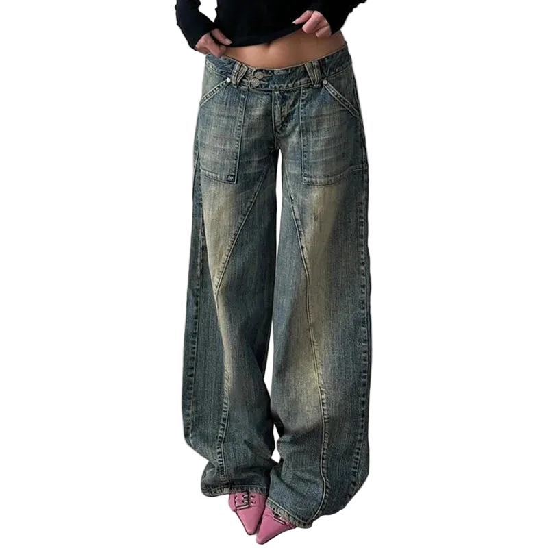 Washed Loose Jeans