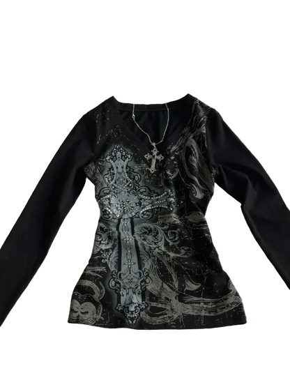 Black Printed Shirt