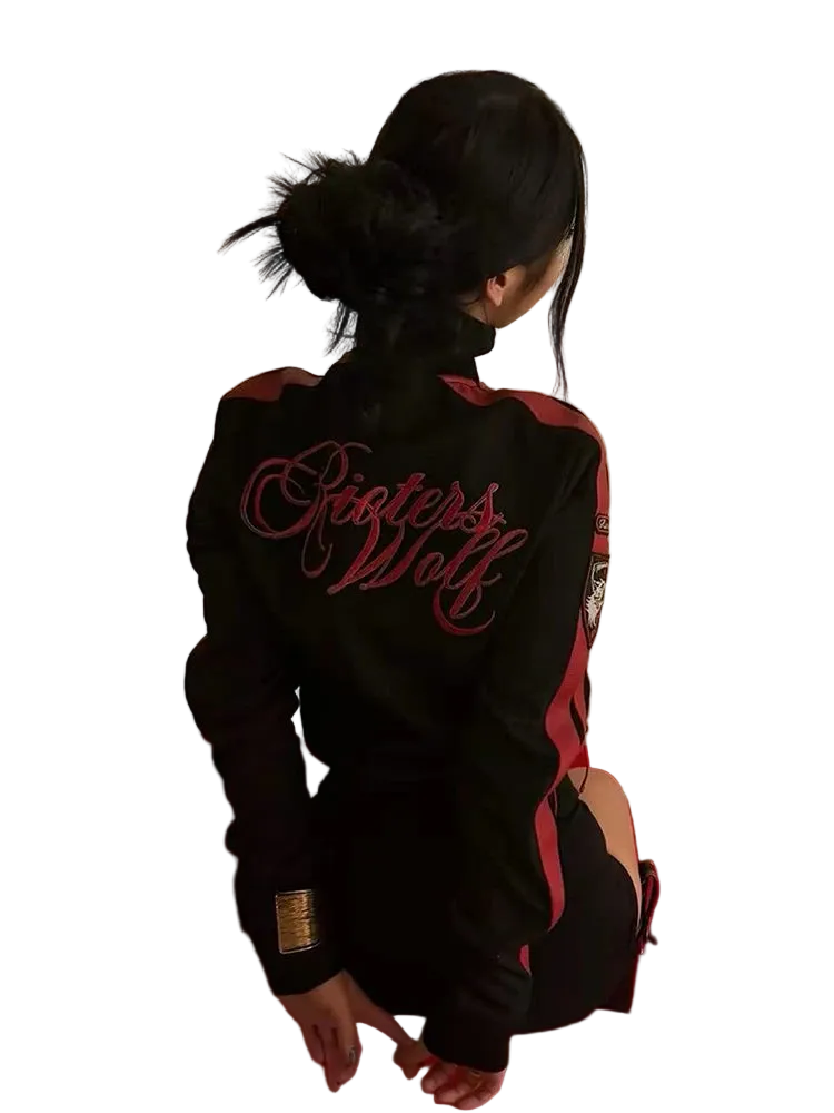 Letter Print Jacket