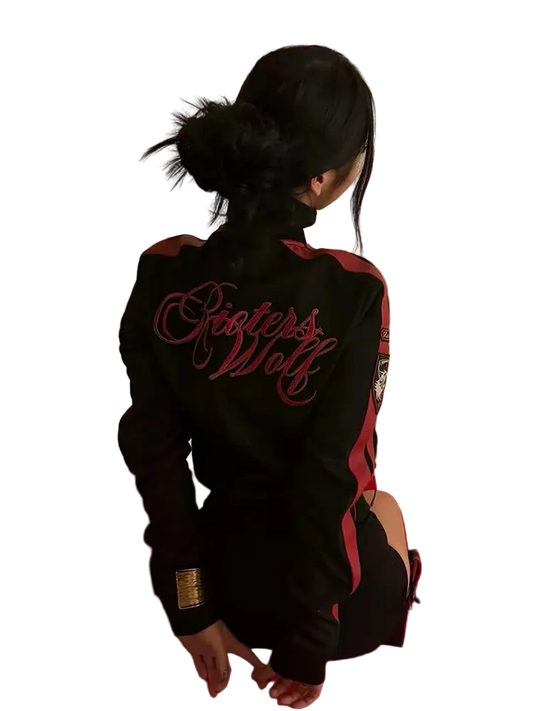 Letter Print Jacket