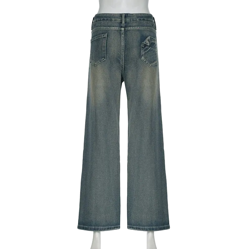 Washed Loose Jeans