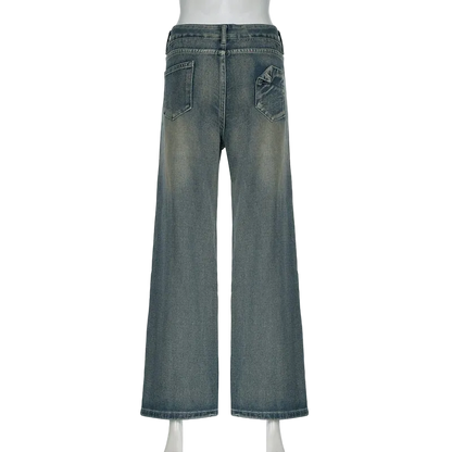 Washed Loose Jeans