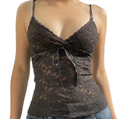 See Through Lace Top