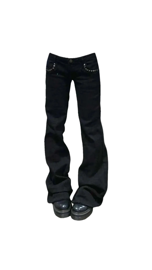 Black Low Rise Jeans